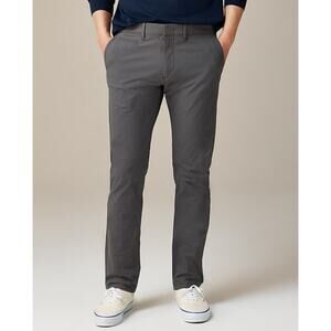 J.Crew 484 Slim Tech Pants Mens 31x32 Gray Stretch Performance Tapered Leg Chino